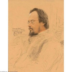 Portrait Of Writer Yevgeny Nikolayevich Chirikov. — Ilya Yefimovich Repin, Russian Realism