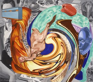 Girl Still Reading — David Salle