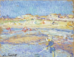 On The Beach, Soulac Sur Mer — Nikolai Aleksandrovich Tarkhov