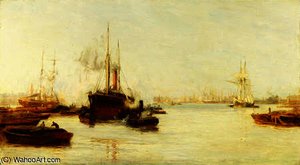 The Pool Of London — William Lionel Wyllie