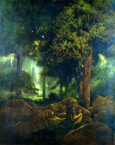 Adam And Eve — Maxfield Parrish