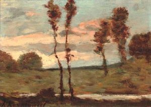 Landscape At Sunset — Henri-joseph Harpignies