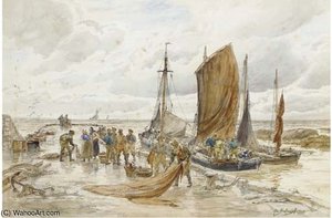 Unloading The Catch, Largo, Fife — Alexander Ballingall