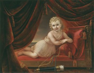 Portrait Of A Child As Cupid William Paterson Van Rensselaer Jr. (1835-1854) — Francesco Anelli (about 1805-about 1878)