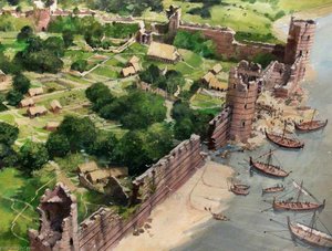 Artist's Impression Of The Tower Of London Site, Ad886 — Ivan Lapper