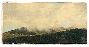 Rocca Di Papa Montagne Cachee Par Les Nuages — Pierre De Valenciennes
