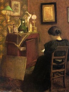 Woman Reading - Oil On Canvas - — Henri Matisse, Realism