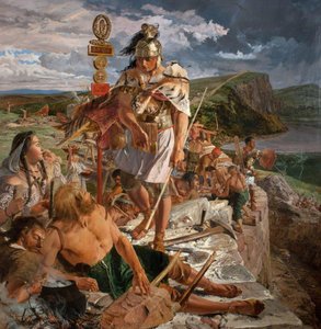 The Romans Cause A Wall To Be Built For The Protection Of The South — William Bell Scott