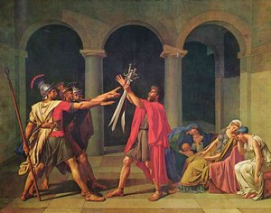The Oath Of Horatii — Jacques-louis David