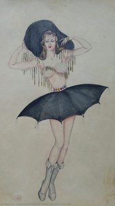 Allegorical costume: Rain
