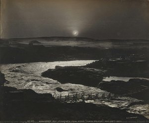 Aswan Dam Under Construction: Mohammed Ali Channel From Awad, During Eclipse, May 28th 1900 — Marie-georges-jean Méliès, Late 19th Century Realism