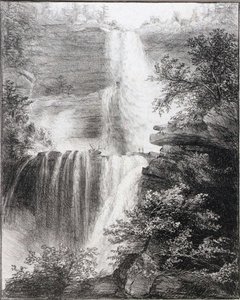 Falls At Catskill — Thomas Cole, Hudson River School