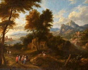 Extensive River Landscape — Adriaen Frans Boudewijns, Dutch Golden Age