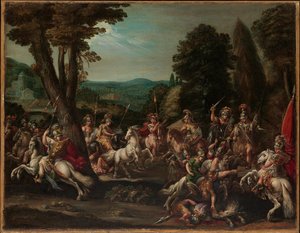 Triumph Of The Amazons — Claude Deruet, Baroque
