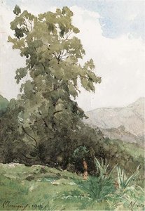 Menton, Cote D'azur — Henri-joseph Harpignies