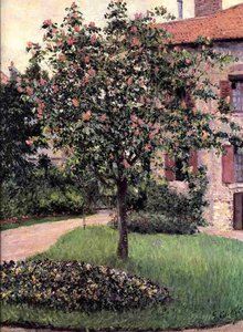 Petit Gennevilliers, Facade, Southeast Of The Artist's Studio, Overlooking The Garden, Spring — Gustave Caillebotte