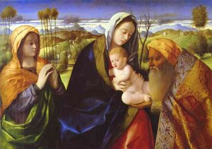 Infant Christ And Simeon — Giovanni Bellini