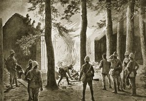 The Destruction Of A Chinese Temple On The Bank — Amédée Forestier