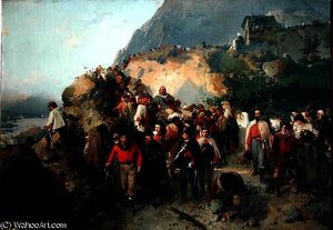 The Injured Garibaldi — Girolamo Induno