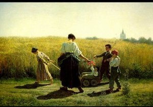 The Departure For The Fields — Jules Adolphe Aimé Louis Breton