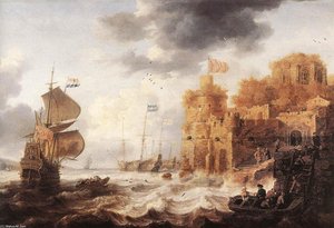 An Oriental Harbour — Bonaventura I Peeters
