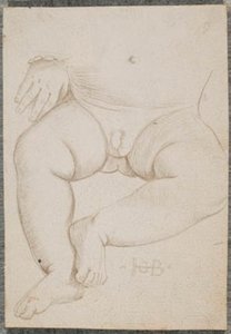 A Small Boy's Stomach, Lap, Leg And One Hand With Bracelet — ハンス・バルドゥング