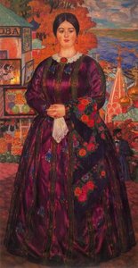 Merchant's Wife 1 — Boris Mikhailovich Kustodiev