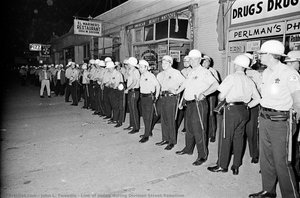 Line Of Police During Division Street Rebellion — John L. Tweedle