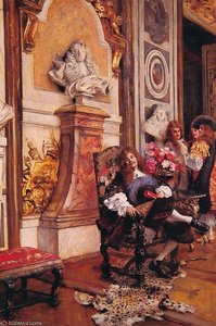 Moliere Demanding an Audience with King Louis XIV at Versailles