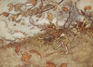 There Is Almost Nothing That Has Such A Keen Sense Of Fun As A Fallen Leaf (also Known As Joy Of A Fallen Leaf) — Arthur Rackham