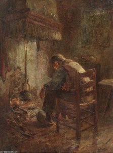 By The Fireside — Evert Pieters