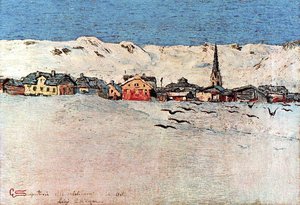 Savognin Winter — Giovanni Segantini