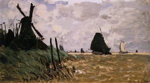 Molino Cerca De Zaandam — Claude Monet