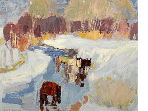 Horses In Winter — Leon Shulman Gaspard
