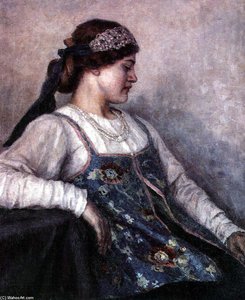 Portrait Of Natalia F. Matveeva — Vasily Ivanovich Surikov