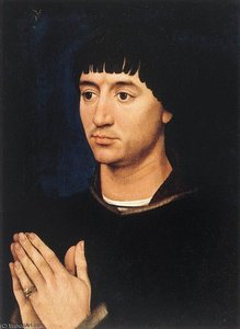 Portrait Diptych Of Jean De Gros (right Wing) — Goswijn Van Der Weyden