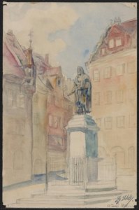 Albrecht Dürer Monument At Albrecht-dürer-platz — Georg Friedrich Schmidt