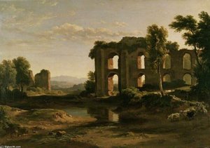 Landscape Near Tivoli, With Part Of The Claudian Aqueduct — Ramsay Richard Reinagle