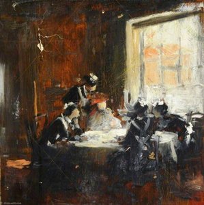 Study of Maids at a Table (detail)