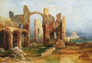 Lindisfarne Priory, Northumberland — Thomas Miles Richardson Senior