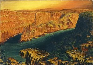 Gorge Below Victoria Falls In The Lower Zambezi
