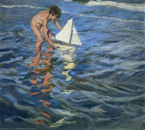 The Young Yachtsman — Joaquín Sorolla Y Bastida, Impressionist Realism