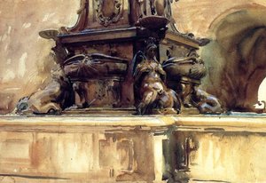 Bologna-brunnen — John Singer Sargent