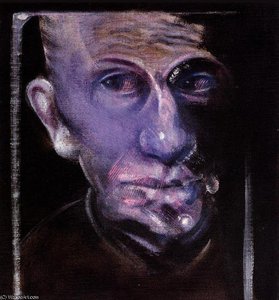 Dos Estudios Para Un Retrato De Richard Chopping, Izquierda — Francis Bacon, Expressionism