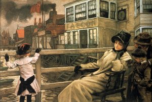 English Waiting For The Ferry I — James Jaques Joseph Tissot