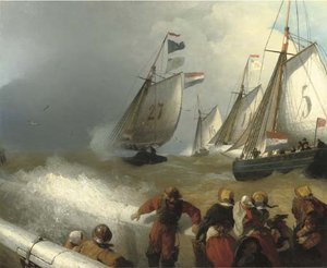 The Race — Andreas Achenbach, Romanticism