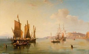 Off Whitby — John Wilson Carmichael