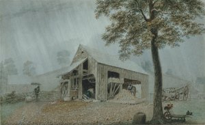Rainstorm—cider Mill At Redding, Connecticut — George Harvey