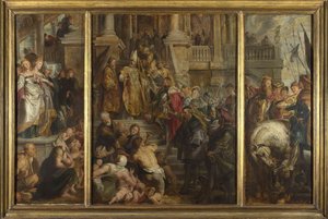 Oil Sketch For High Altarpiece, St Bavo, Ghent — Сэр Пјетр Паул Рубенс, Flemish Baroque