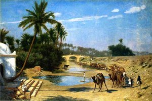 Landscape - Caravan — Jean-léon Gérôme, Orientalist